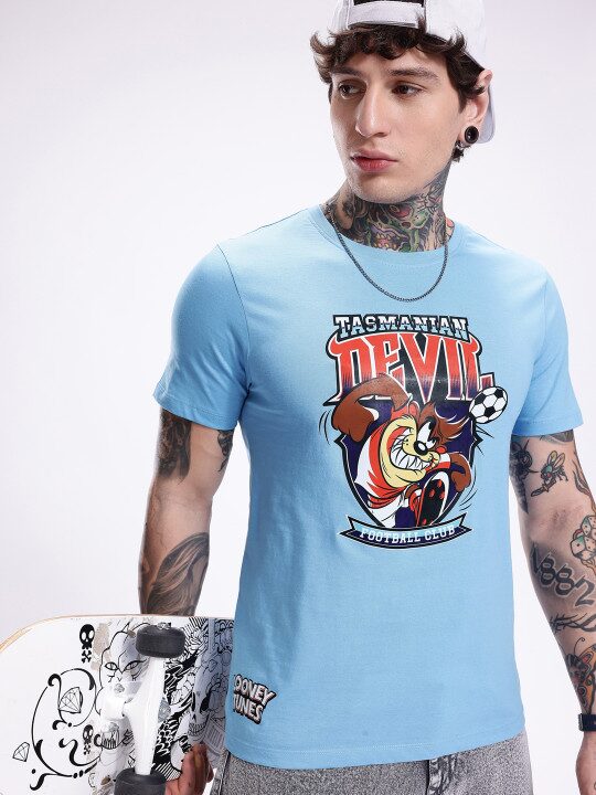 Looney Tunes Printed Pure Cotton Men’s T-Shirt