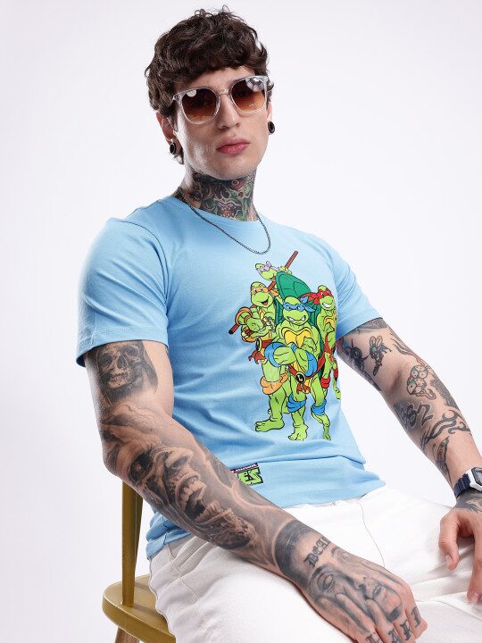 Mutant Ninja Turtles Printed Pure Cotton Men’s T-Shirt