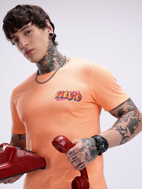 Naruto Printed Pure Cotton Men’s T-Shirt