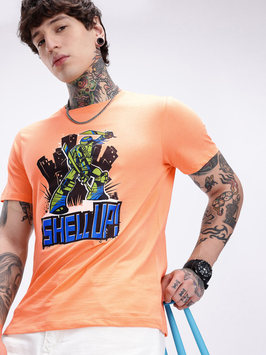 Mutant Ninja Turtles Printed Pure Cotton Men’s T-Shirt