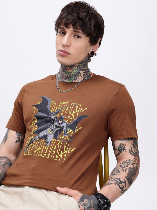 Batman Printed Pure Cotton Men’s T-Shirt