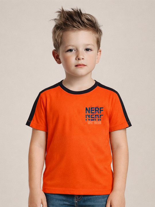 Wildwoods Nerf Graphic Printed Polyester T-shirt for Boys (Pack of 1)