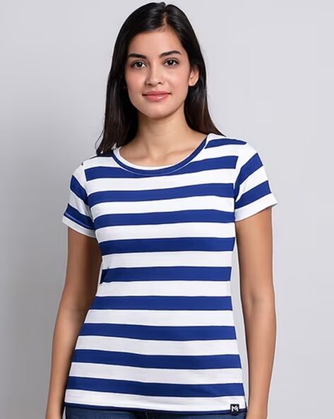 Women Striped Regular Fit Top