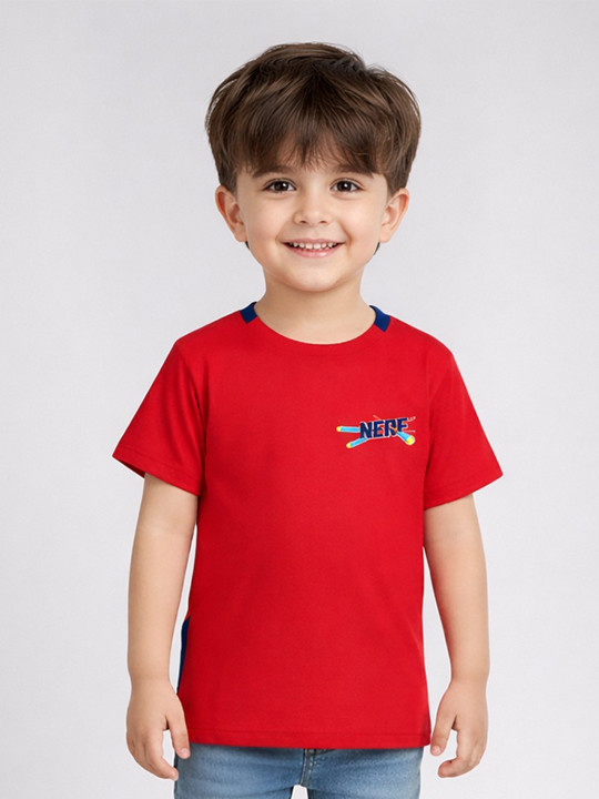 Wildwoods Nerf Graphic Printed Polyester T-shirt for Boys (Pack of 1)
