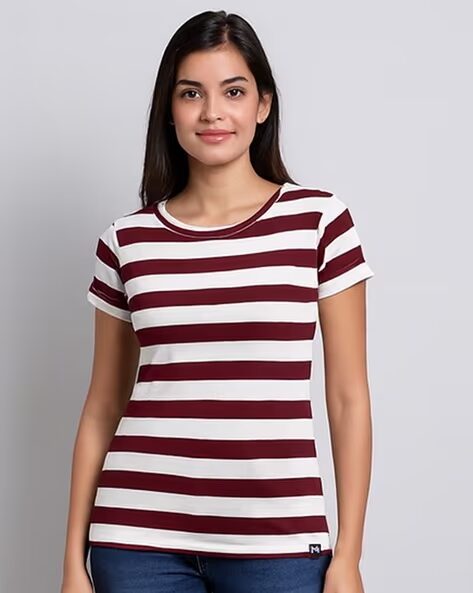 Women Striped Regular Fit Top