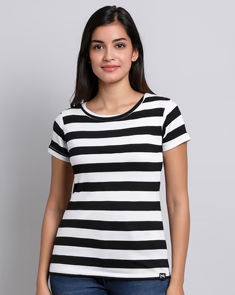 Women Striped Regular Fit Top