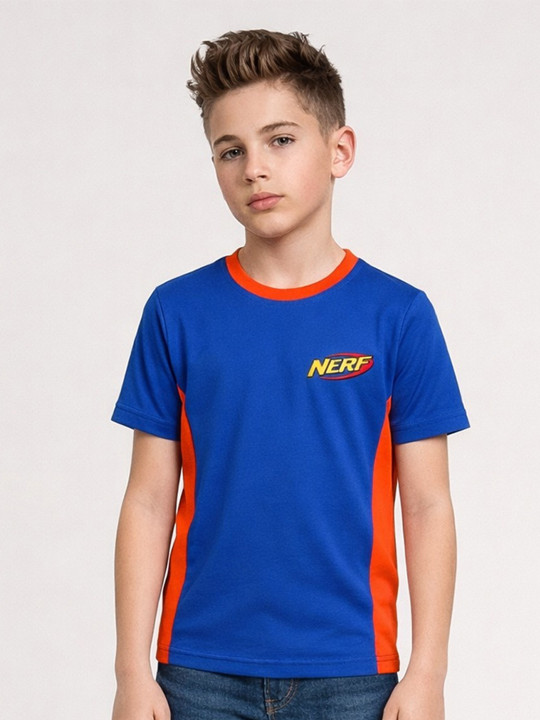 Wildwoods Nerf Graphic Printed Polyester T-shirt for Boys (Pack of 1)