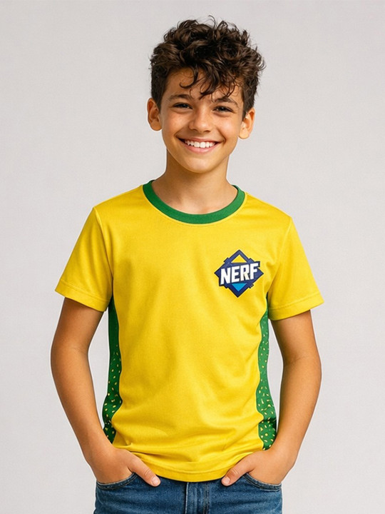 Wildwoods Nerf Graphic Printed Polyester T-shirt for Boys (Pack of 1)