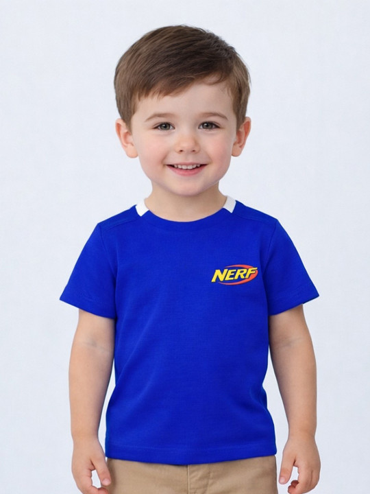 Wildwoods Nerf Graphic Printed Polyester T-shirt for Boys (Pack of 1)