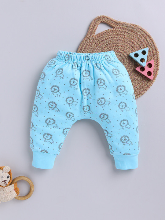 TINYO Infant Girls Graphic Printed Cotton Pyjamas (Blue, Pack of 1)