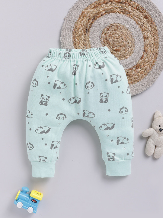 TINYO Infant Girls Graphic Printed Cotton Pyjamas (Green, Pack of 1)